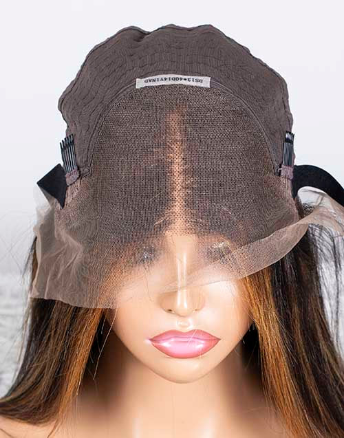 Clearance - 13x4" Lace Front Wig Indian Hair - 14" Yaki Size 1 - MTY-3767