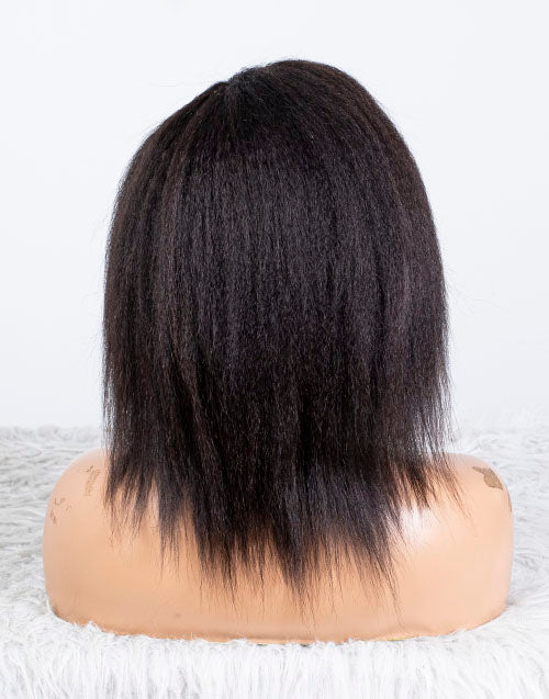 Clearance - 13x4" Lace Front Wig Indian Hair - 10" Kinky Size 1 - MTY-3773