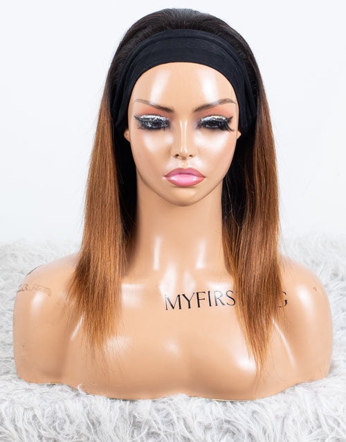 Clearance - Headband Wig Glueless No Lace Indian Hair - 12" Silky Size 2 - MHY-362