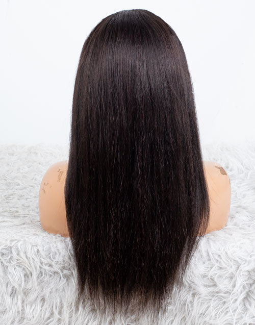 Clearance - Headband Wig Glueless No Lace Indian Hair - 18" Kinky Straight Size 1 - MHY-425