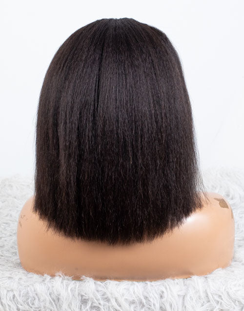 Clearance - Headband Wig Glueless No Lace Indian Hair - 12" Kinky Straight Size 1 - MHY-559