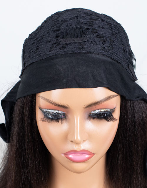 Clearance - Headband Wig Glueless No Lace Indian Hair - 12" Kinky Straight Size 1 - MHY-559
