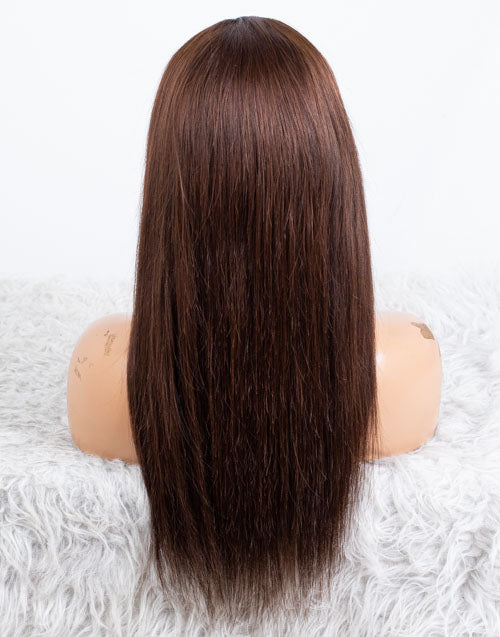 Ausverkauf - Stirnbandperücke ohne Kleber, keine Spitze, indisches Haar, 12 Zoll, seidig, Größe 1 - MHY-246