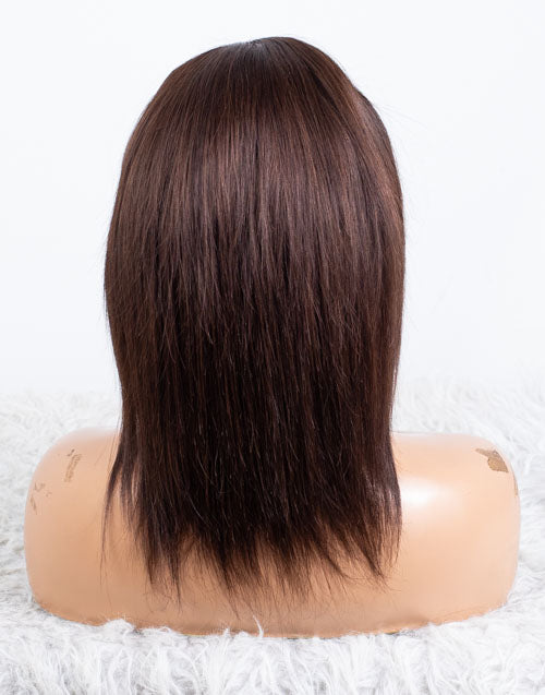 Ausverkauf - Stirnbandperücke ohne Kleber, keine Spitze, indisches Haar, 12 Zoll, seidig, Größe 1 - MHY-246