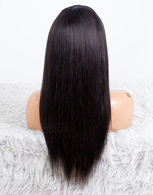 Ausverkauf - Stirnbandperücke ohne Kleber, keine Spitze, indisches Haar, 12 Zoll, seidig, Größe 1 - MHY-246