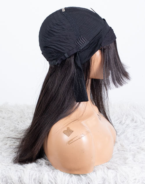 Ausverkauf - Stirnbandperücke ohne Kleber, keine Spitze, indisches Haar, 12 Zoll, seidig, Größe 1 - MHY-246