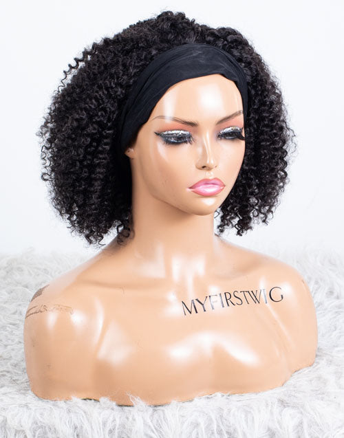 Ausverkauf - Stirnbandperücke ohne Kleber, keine Spitze, indisches Haar, 12 Zoll, seidig, Größe 1 - MHY-246