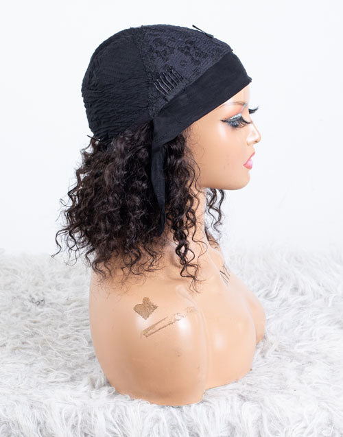 Ausverkauf - Stirnbandperücke ohne Kleber, keine Spitze, indisches Haar, 12 Zoll, seidig, Größe 1 - MHY-246