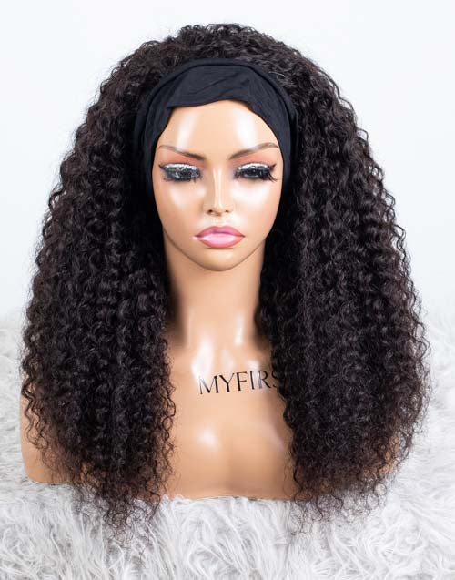Clearance - Headband Wig Glueless No Lace Malaysian Hair - 20" Silky Size 2 - MHY-345