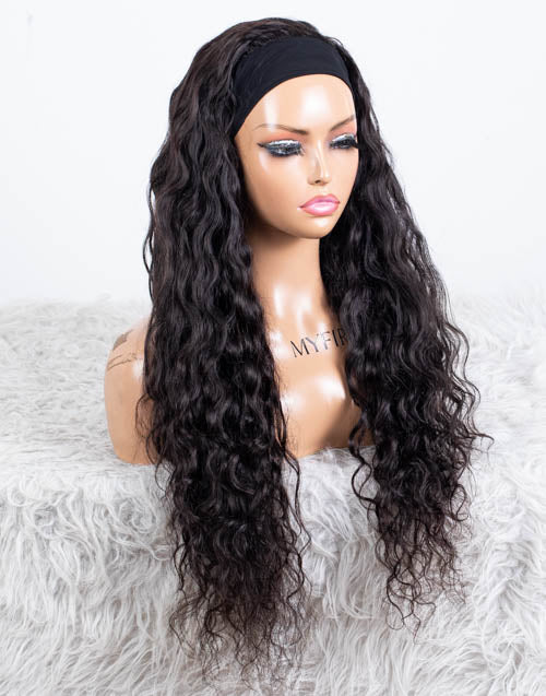 Clearance - Headband Wig Glueless No Lace Indian Hair - 22" Silky Size 1 - MHY-354