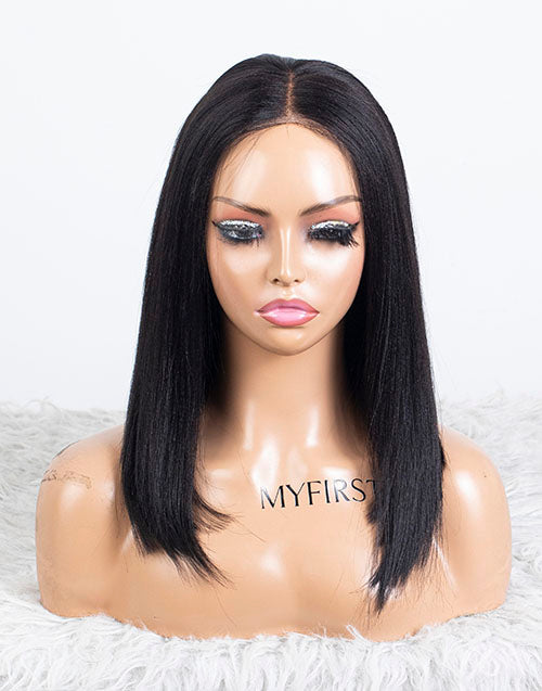 Clearance - 13x6" Indian Hair 160% Density - 14" Yaki Size 1 - MTY-4740