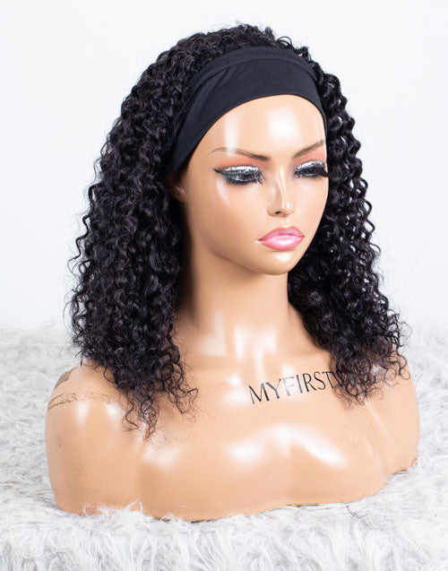 Ausverkauf - Stirnbandperücke ohne Kleber, keine Spitze, indisches Haar, 12 Zoll, seidig, Größe 1 - MHY-246