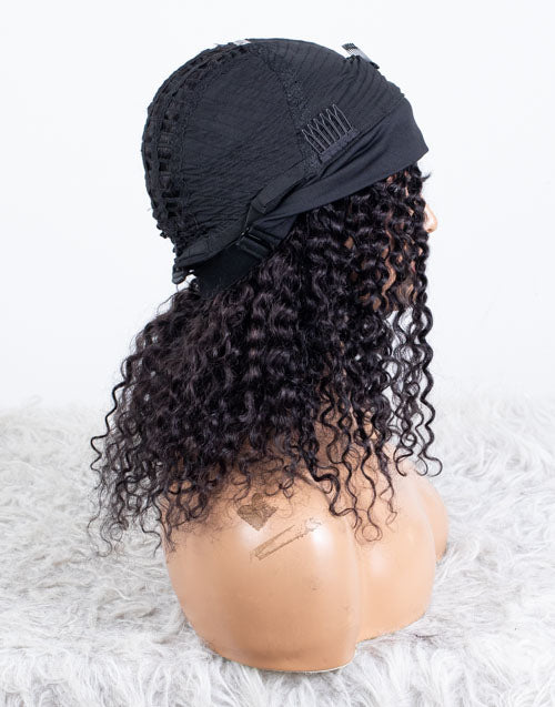 Ausverkauf - Stirnbandperücke ohne Kleber, keine Spitze, indisches Haar, 12 Zoll, seidig, Größe 1 - MHY-246