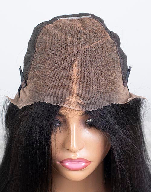 Clearance - 13x6" Indian Hair 160% Density - 14" Yaki Size 1 - MTY-4740