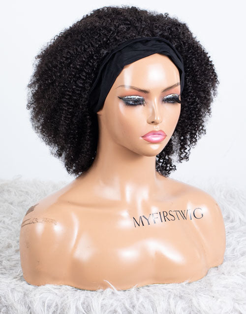 Ausverkauf - Stirnbandperücke ohne Kleber, keine Spitze, indisches Haar, 12 Zoll, seidig, Größe 1 - MHY-246