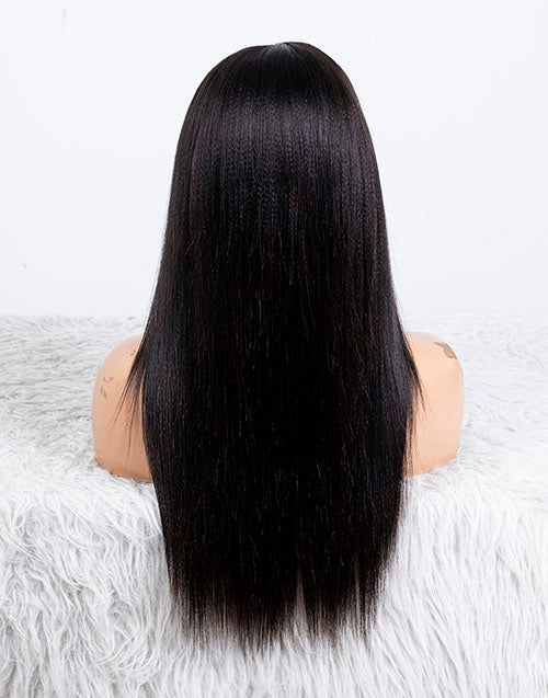 Clearance - 5x5" Closure Wig Indian Hair - 14" Silky Size Average - MTY-3737