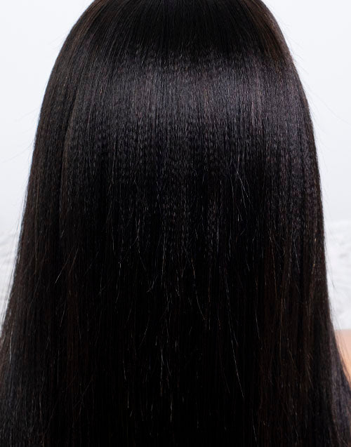 Clearance - 5x5" Closure Wig Indian Hair - 14" Silky Size Average - MTY-3737