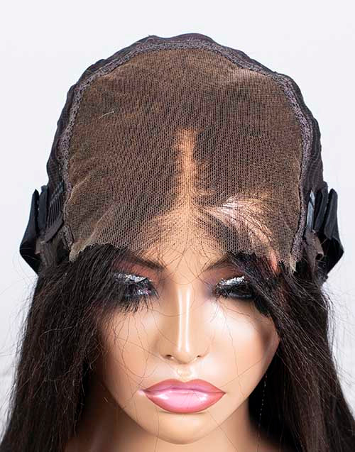 Clearance - 5x5" Closure Wig Indian Hair - 14" Silky Size Average - MTY-3737
