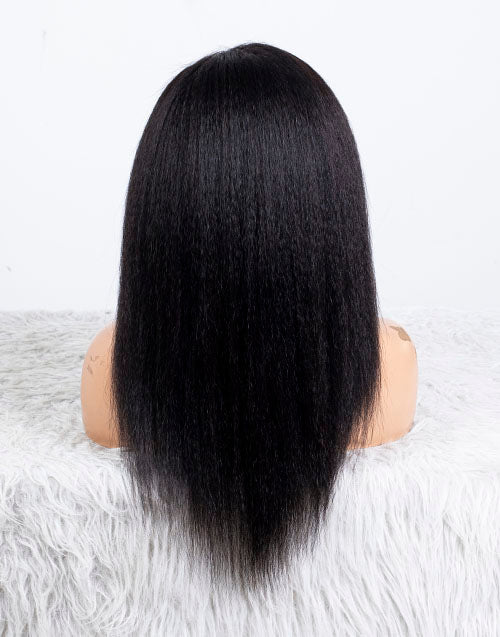 Clearance - 13x6" Lace Front Wig Indian Hair - 14" Kinky Size 2 - MTY-3744