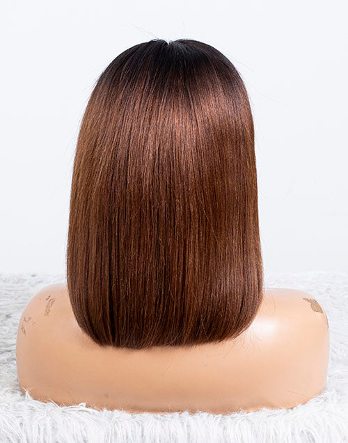 Clearance - 13x6" Lace Front Wig Indian Hair 160% Density - 12" Yaki Size 2 - MTY-3728