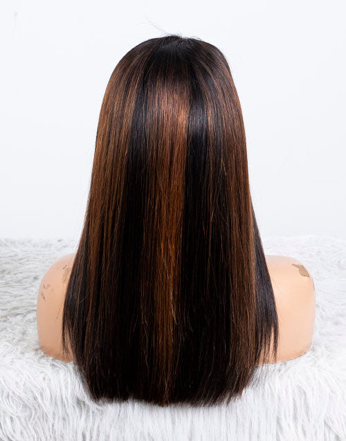 Clearance - 13x4" Lace Front Wig Malaysian Hair - 18"  Silky Size 1 - MTY - 3714