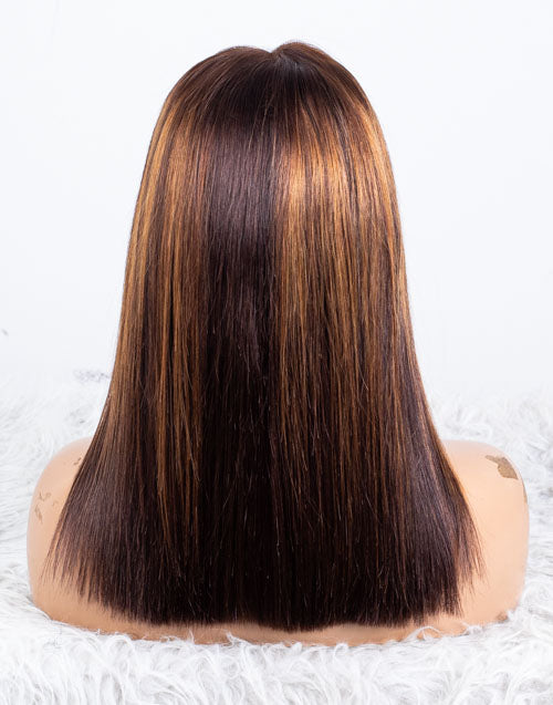 Clearance - 10x6" Closure Wig Indian Hair - 14" Silky Size 1 - MTY-4451