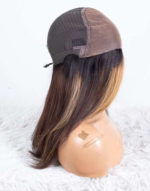 Clearance - 10x6" Closure Wig Indian Hair - 16" Yaki Size 1 - MTY-4441