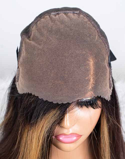 Clearance - 10x6" Closure Wig Indian Hair - 16" Yaki Size 1 - MTY-4441