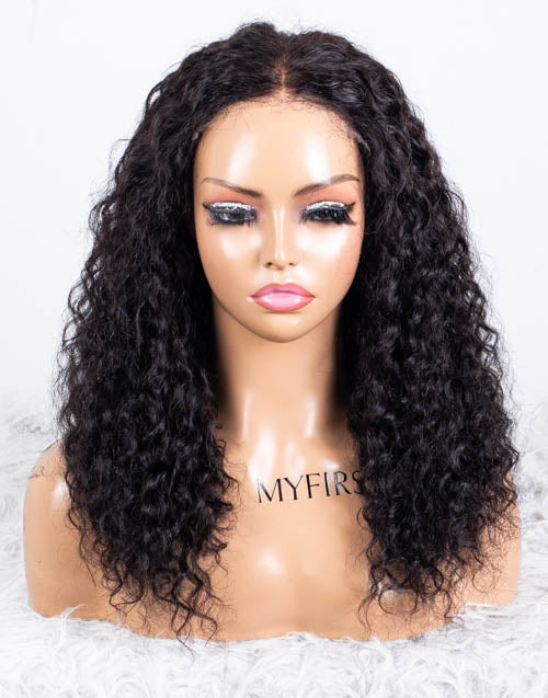 Clearance - 5x5" Closure Wig Indian Hair - 16" Silky Size Average - MTY-4437