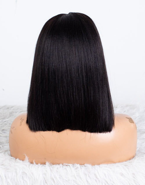 Clearance - 13x4" Lace Front Wig Indian Hair - 12" Yaki Size 1 - MTY-3680