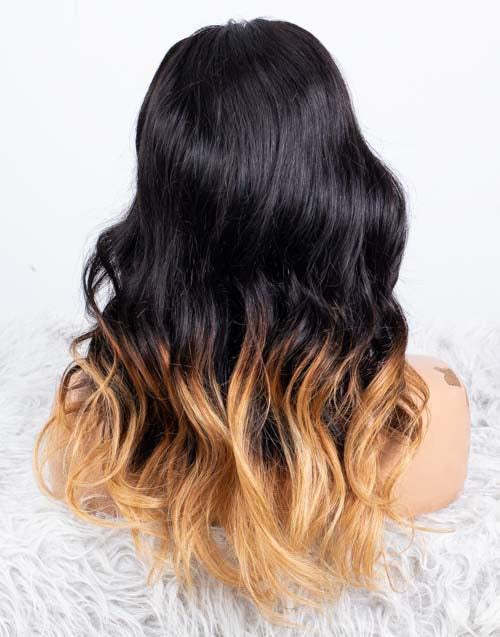 Clearance - 5x5" Closure Wig Indian Hair - 16" Silky Size Average - MTY-4448