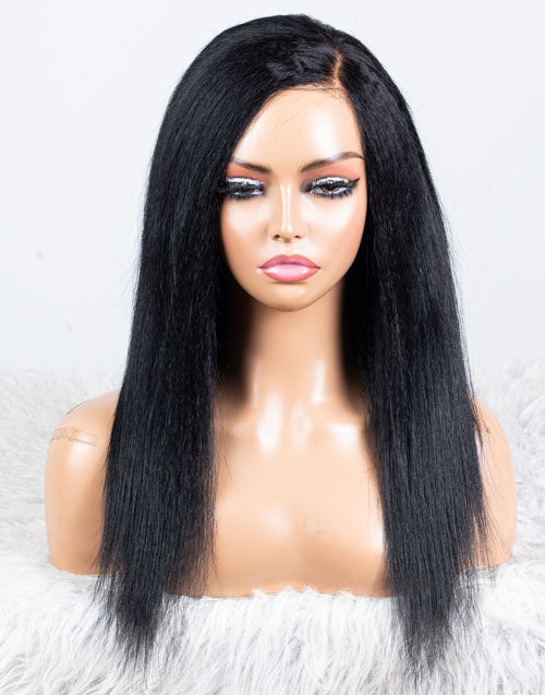 Clearance - 13x6" Lace Front Wig Indian Hair - 14" Kinky Size 1 - MTY-1968