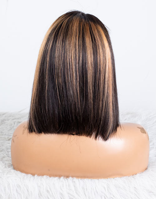 Clearance - 13x4" Lace Front Wig Indian Hair 160% Density - 12" Silky Size 1 - MTY-3710