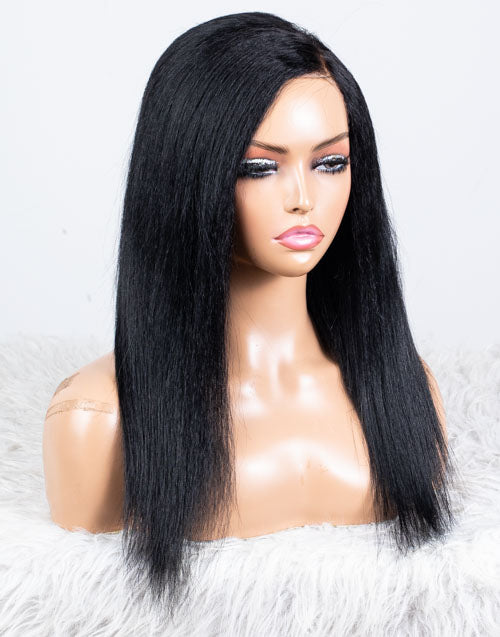 Clearance - 13x6" Lace Front Wig Indian Hair - 14" Kinky Size 1 - MTY-1968