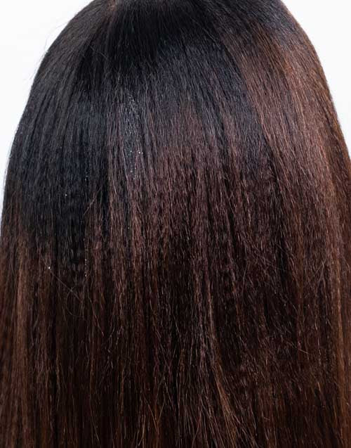 Clearance - 5x5" Closure Wig Indian Hair - 14" Yaki Size Average - MT-3489