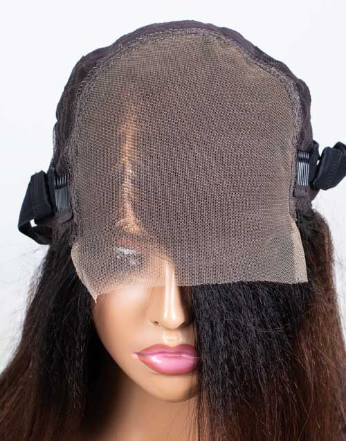 Clearance - 5x5" Closure Wig Indian Hair - 14" Yaki Size Average - MT-3489