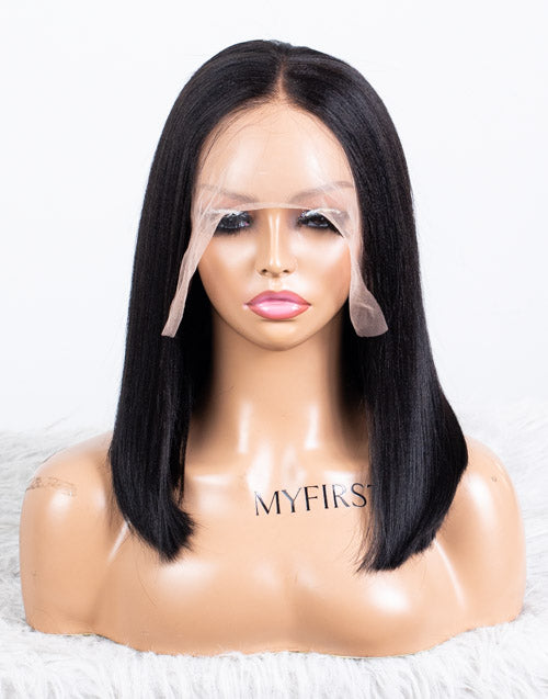 Clearance - 13x6" Lace Front Wig Indian Hair 180% Density - 14" Yaki Size 2 - MTY-3668