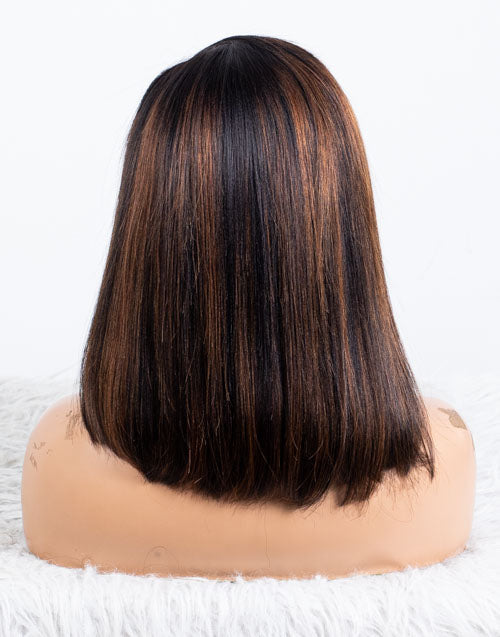 Clearance - 13x6" Lace Front Wig Indian Hair - 12" Yaki Size 1 - MT-3487