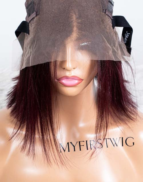 Clearance - 13x4" Lace Front Wig Indian Hair - 10" Yaki Size 1 - MTY-3672