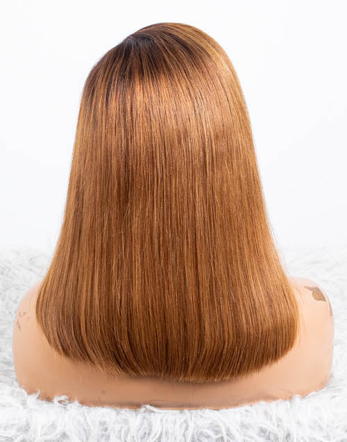 Clearance - 13x6" Indian Hair 160% Density - 14 Inch Yaki Size 2 - MTY-4487