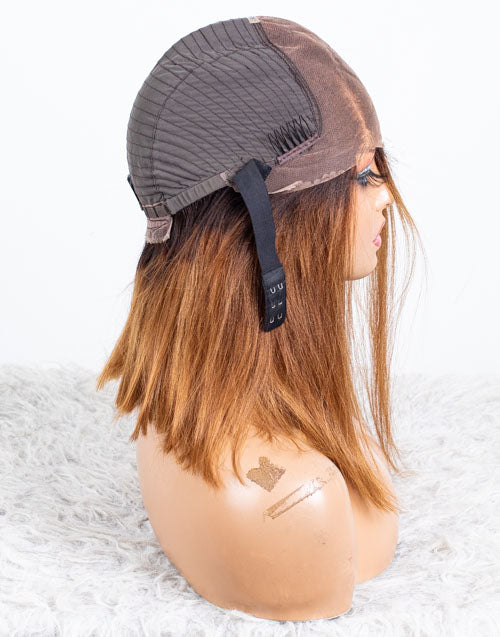 Clearance - 13x6" Indian Hair 160% Density - 14 Inch Yaki Size 2 - MTY-4487