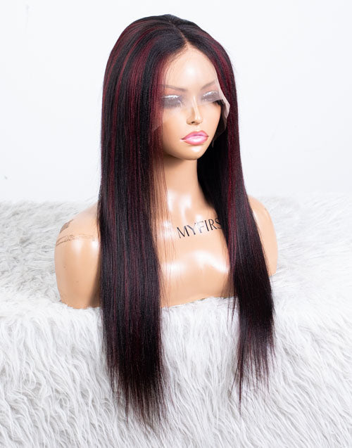 Clearance - 13x6" Lace Front Wig Indian Hair - 20" Yaki Size 1 - MTY-3653
