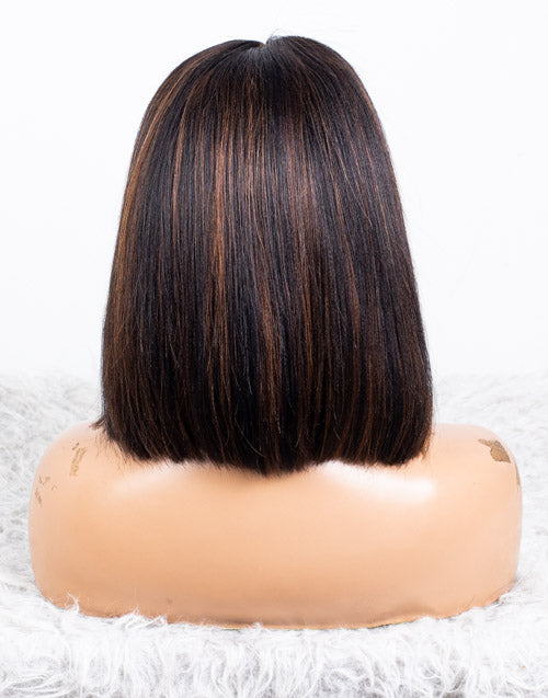 Clearance - 10x6" Closure Wig Indian Hair - 10" Yaki Size 1 - MTY-4473