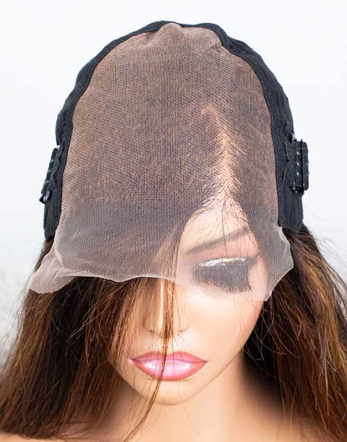 Clearance - 7x5" Closure Wig Indian Hair 180% Density - 18" Silky Size Average - MTY-4485