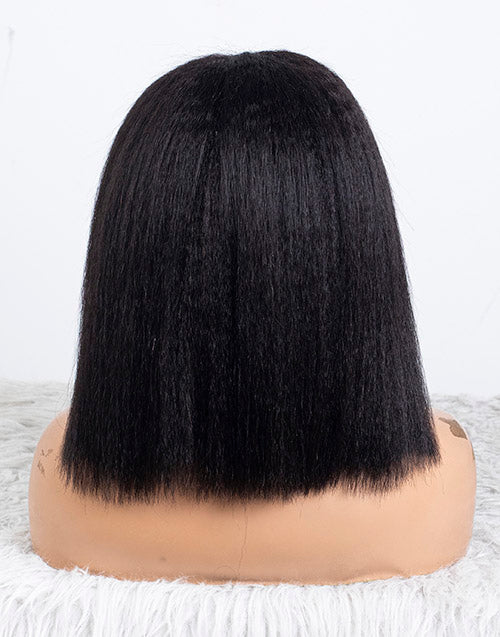 Clearance - 13x6" Indian Hair - 12" Kinky Straight Size 1 - MT-3762