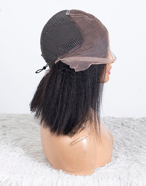 Clearance - 13x6" Indian Hair - 12" Kinky Straight Size 1 - MT-3762