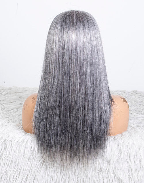 Clearance - 5x5" Closure Wig Indian Hair - 14" Silky Size Average - MT-3766