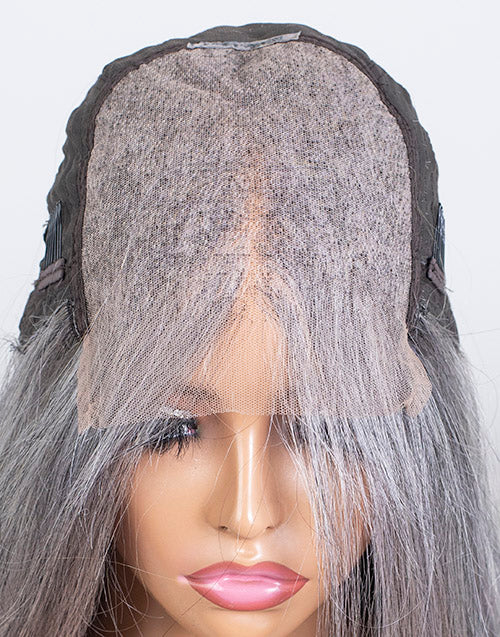 Clearance - 5x5" Closure Wig Indian Hair - 14" Silky Size Average - MT-3766