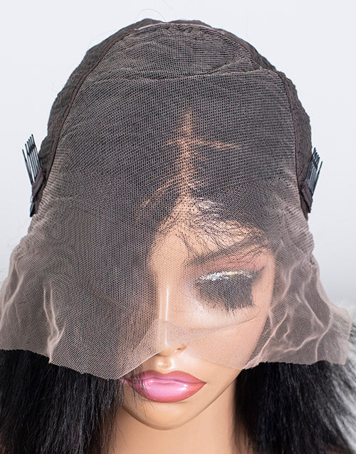 Clearance - 13x6" Indian Hair - 12" Kinky Straight Size 1 - MT-3764