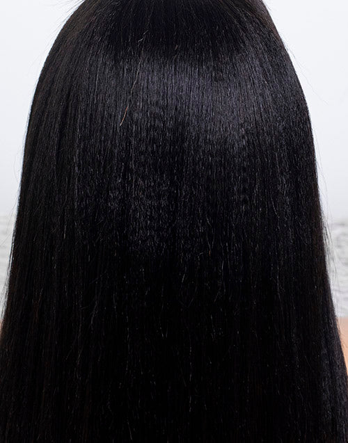 Clearance - 5x5" Closure Wig Indian Hair - 14" Yaki Size Average - MTY-4824